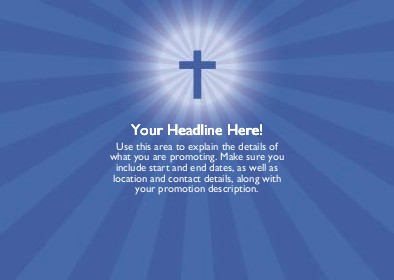Healing Cross Full Colour Standard Sized Postcards