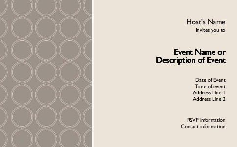 Mod Sophisticate Postcard Invitation-Oversized