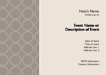 Mod Sophisticate Postcard Invitation-Standard