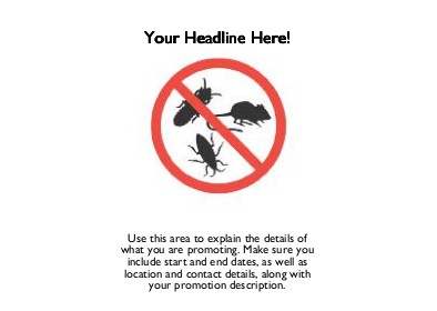 Pest Busters Full Colour Standard Sized Postcards