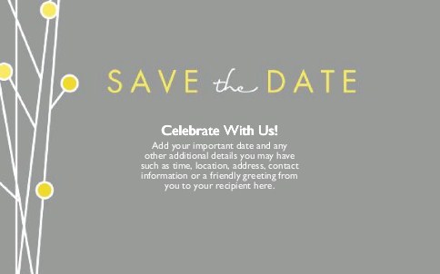 Simple Bliss Oversized Save the Date  Postcards