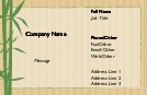 Basic Bamboo Recycled Business Cards
