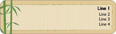 Basic Bamboo Return Address Labels