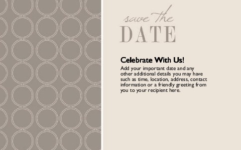 Mod Sophisticate Oversized Save the Date  Postcards