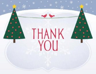 North Pole Nuptials Wedding Thank You Cards