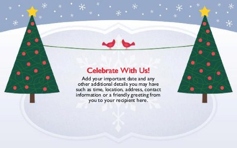 North Pole Nuptials Oversized Save the Date  Postcards