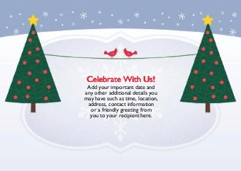 North Pole Nuptials Standard Sized Save the Date Postcards