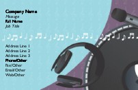 Listen to the Music Recycled Business Cards