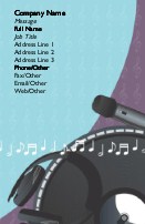 Listen to the Music Full Colour Magnetic Business Cards