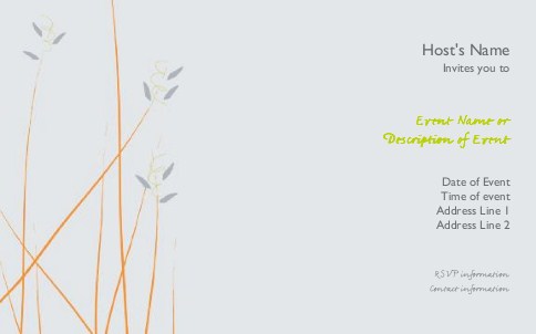 Love Fronds Postcard Invitation-Oversized