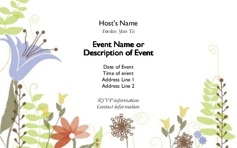 Modern Romance Postcard Invitation-Oversized
