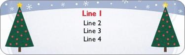 North Pole Nuptials Return Address Labels