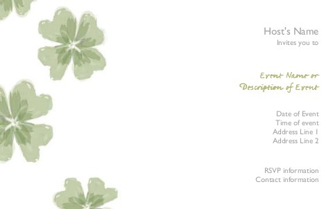 Serene Romance Postcard Invitation-Oversized