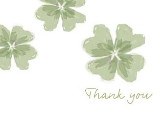 Serene Romance Wedding Thank You Cards