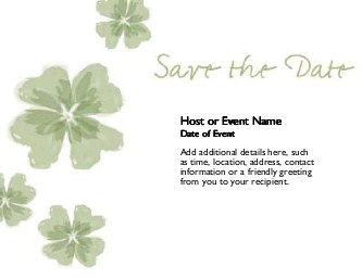 Serene Romance Large Save the Date Magnets
