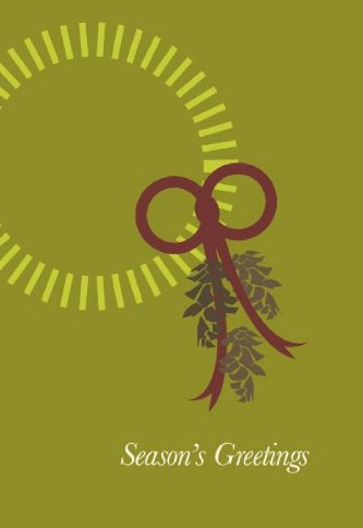 Stylin' Wreath Personalised Christmas Cards