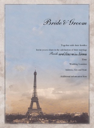 Timeless Tower Wedding Invitations