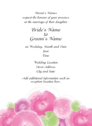 Watercolour Passion Wedding Invitations