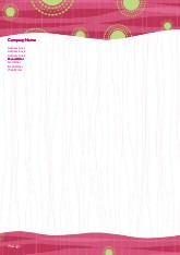 Wavy Groovy A4 Letterhead