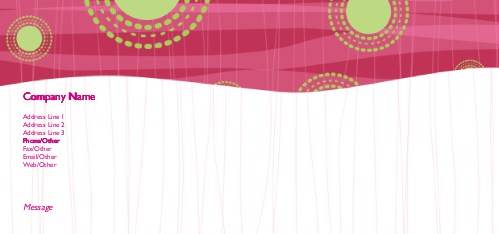 Wavy Groovy Full Colour Compliment Slips