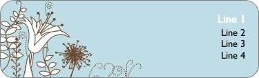 Wildflower Wedding Return Address Labels