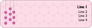 Baby Flower Shower Return Address Labels