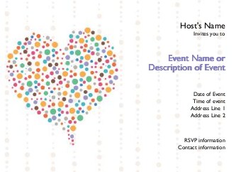 Filled with Love Postcard Invitation-Standard
