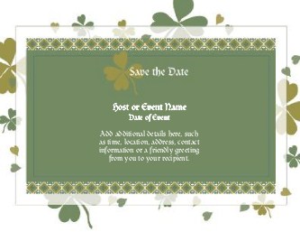 Kiss Me I'm Irish Large Save the Date Magnets