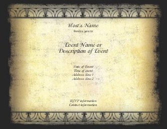 Renaissance Romance Hen Night Invitations