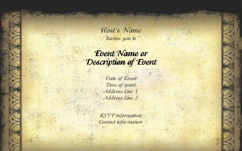 Renaissance Romance Postcard Invitation-Oversized