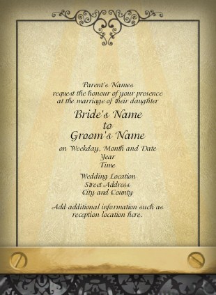 Scientific Romance Wedding Invitations