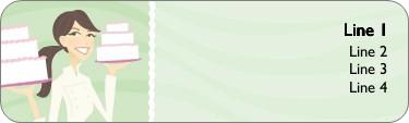 Buttercream Dream Return Address Labels