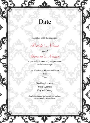 Hot Kiss Wedding Invitations