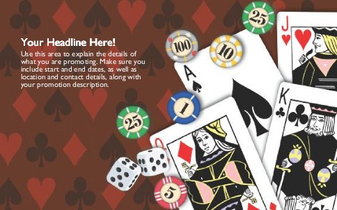 It's a Gamble Full Colour Oversized Postcards