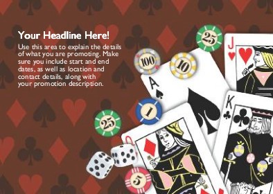 It's a Gamble Full Colour Standard Sized Postcards
