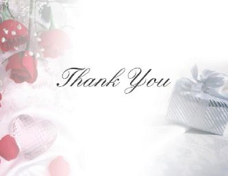 Ring Around the Roses Wedding Thank You Cards