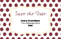 Ruby Red Romance Save the Date Cards