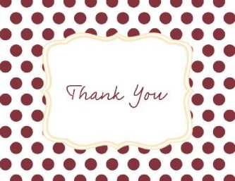 Ruby Red Romance Wedding Thank You Cards