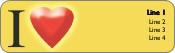 Show Your Heart Return Address Labels