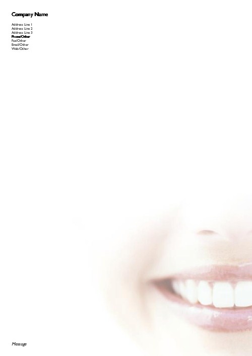 Smile A4 Letterhead