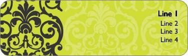Elegant Lime Lace Return Address Labels