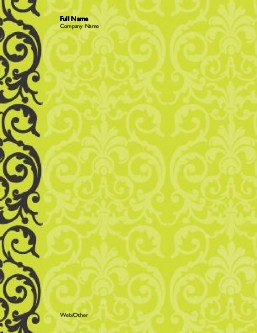 Elegant Lime Lace Compact Note Pads