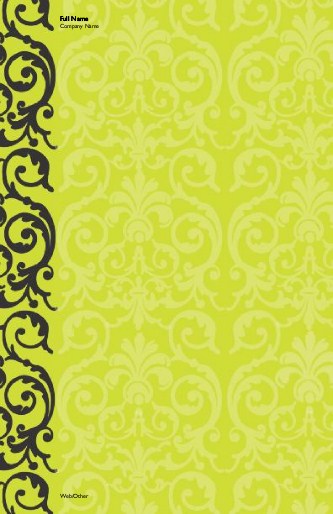 Elegant Lime Lace Large Note Pads