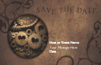 Gears of Love Save the Date Cards