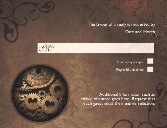 Gears of Love Reply Cards