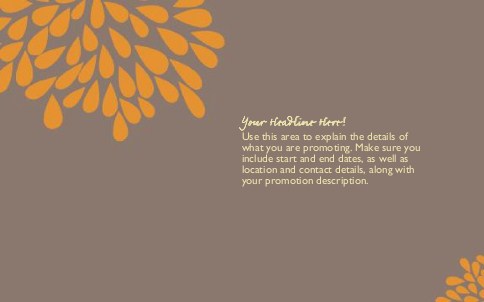 Golden Bloom Full Colour Oversized Postcards