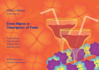 Laid-Back Luau Postcard Invitation-Standard