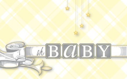 Regal Baby Postcard Invitation-Oversized