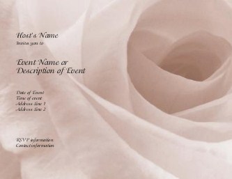 White Rose Hen Night Invitations