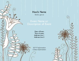Wildflower Wedding Hen Night Invitations